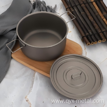 Hot Selling Pure Titanium Camping Double Handle Pot